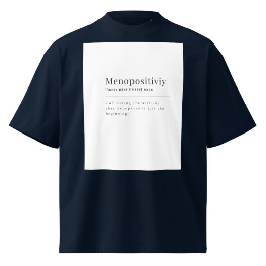 Unisex organic oversized high neck t-shirt
